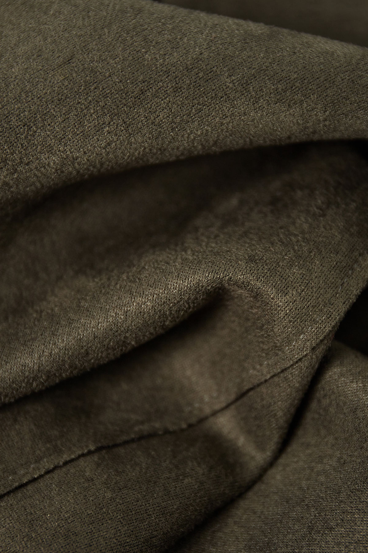 Classic trench coat suede - green L h5 Picture8